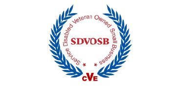 Service disabled veteran owned small business logo.