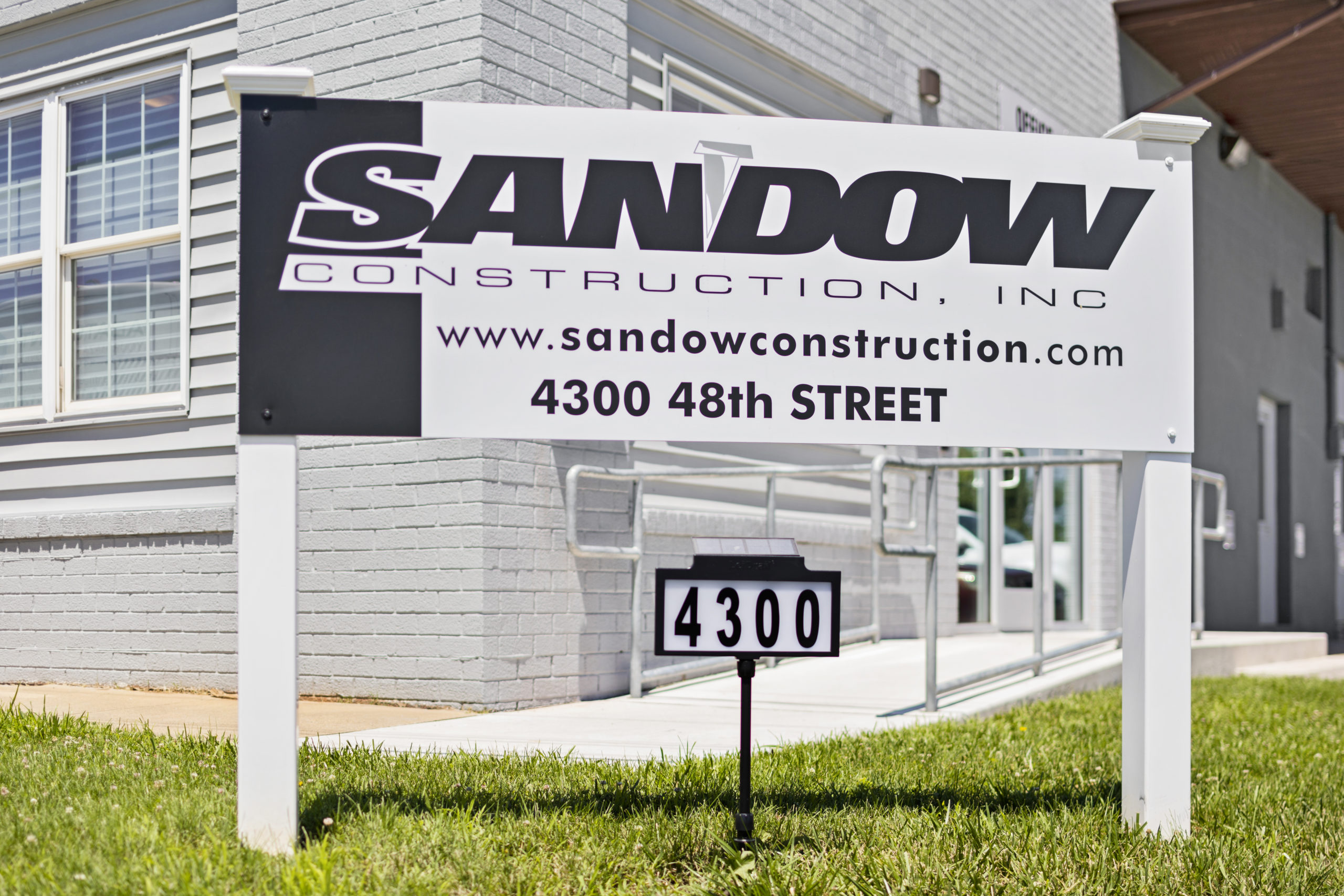 Sandow construction signage.