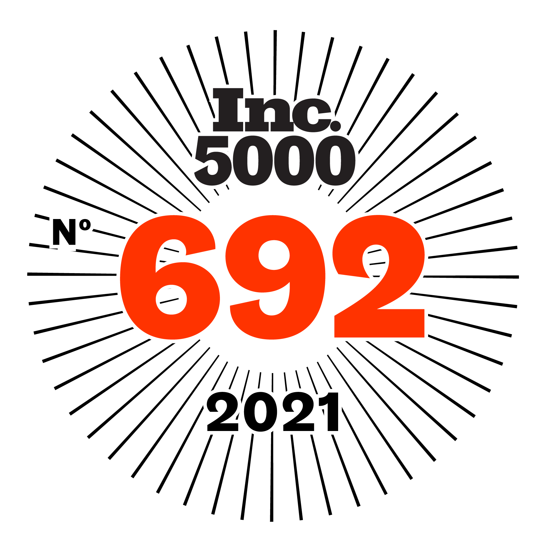 SanDow Construction Inc. 5000 Award Logo 2021.