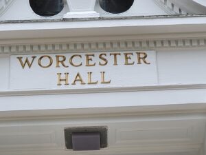 Worcester Hall Signage