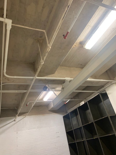 An image of a light inside the basement